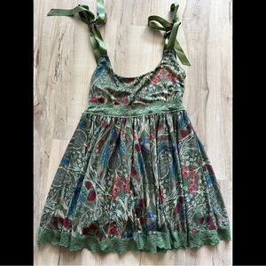 Dolls Kill Widow Mirage Peacock Dress